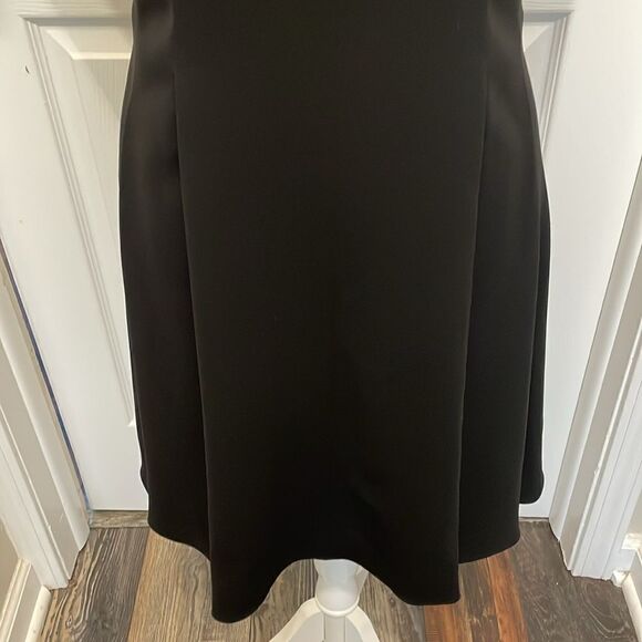 Theory Black Cap Sleeve Deep V Neck Dress, NWT - Picture 6 of 13